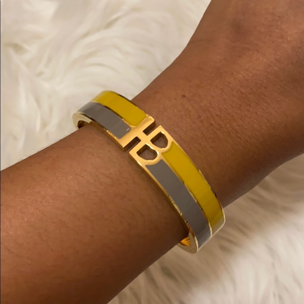 Henri Bendel Dual Color Initials Bracelet